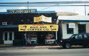 A coffee shop in the town of Hawi** � Micha Pringle. 