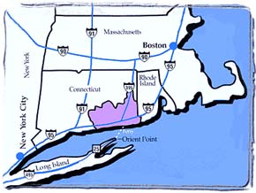 The Mystic Coast is comprised of 33 towns located midway between New York City and Boston. Courtesy of Mystic Coast and Country.
