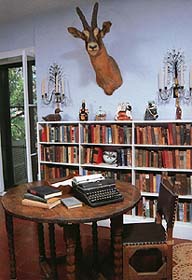 Hemingway's study. Copyright Werner Bertsch.