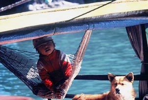 A young onlooker smiles and sways. Copyright: Victoria Brooks. 