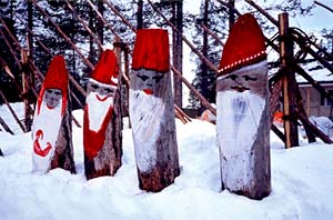 Colourful Claus renderings set the season in Finland. Copyright: Warren Lieb.
