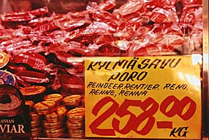 Caption: Reindeer meat, anyone? Copyright: Warren Lieb.