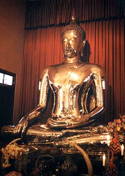 The solid gold Buddha that was lost for many years. Copyright David Priest 