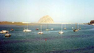 Copyright Suzie Rodriguez. Morro Rock in the nearby town of Morro Bay was used by sailors for centuries as a navigational aid.
