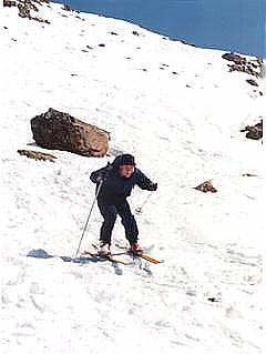 Local skiers are self-taught, trading skill for panache. Copyright: Jacek Stankiewicz.