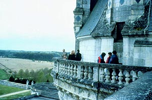 Tourists mingle with old ghosts on the rooftops of Chambord. Copyright: Mary O�Brien.