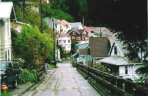 The streets of Ketchikan (copyright Tyson Brooks) 