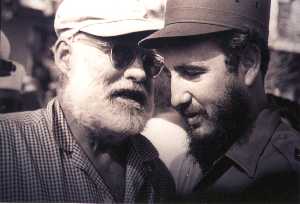 Castro and Hemingway. Courtesy of El Floridita.