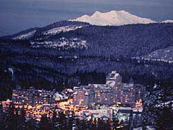 The Chateau Whistler beckons. Copyrighted image - used with permission.