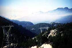 Driving to Whistler along the Sea-to-Sky Highway Copyright 1998 Victoria H. Brooks.