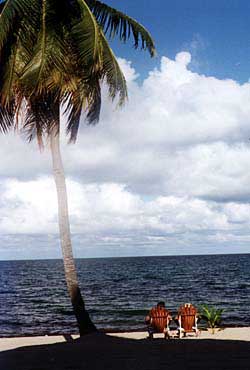 While most tourists head towards Belize's northern shores, some head to the tranquility of the south. Copyright Jim Johnson.