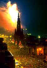 Hogmanay in Edinburgh. Courtesy of the Scottish Tourist Board.