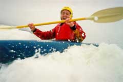 Catching whitewater. � Tristan Crees