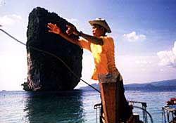 Fishing at Phang Nha. Copyright Victoria Brooks.