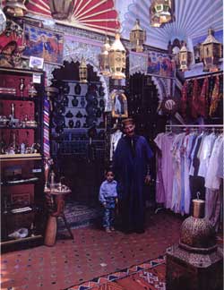 The 99th shop of silk jallabas. Copyright: Victoria Brooks, 1999.