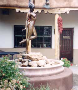 Santa Fe's art galleries feed one of the liveliest art markets in the world. Copyright: Kathryn Means, 1999.