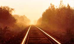 kerpokita, kerpokita...the sound on the tracks. Used with permissions, VIA Rail, 1999.