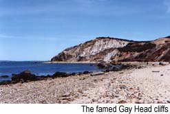 The famed Gay Head cliffs: � Jim Johnson, 1999