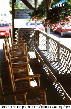 Rockers on the porch of the Chilmark Country Store � Jim Johnson, 1999