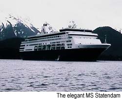 The elegant MS Statendam. � Terry Zinn, 1999
