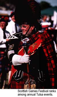 Scottish Games Festival ranks among annual Tulsa events. Credit: Courtesy of Tulsa Chamber of Commerce