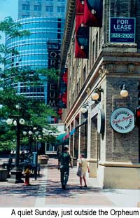  A quiet Sunday downtown, just outside the Orpheum. Credit: �1999, Eric Miller